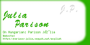 julia parison business card